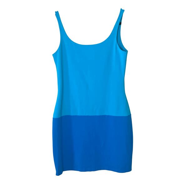 Susana Monaco Color Block Sleeveless Scoop Neck Tank Mini Dress Sz Large - Picture 7 of 8